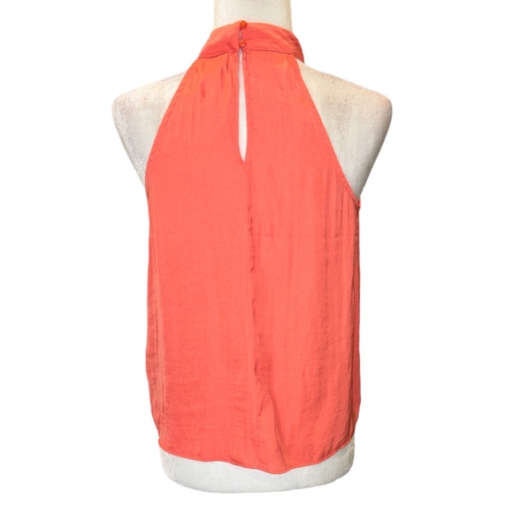 NWT JOIE Orange High Neck Sleeveless Tank Top - S - Picture 5 of 11